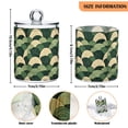 thumbnail image 5 of Yayeee 2 Pack Qtip Holder Bathroom Cotton Swab Canister with Lid Clear Dispenser Set, Green Abstract Shapes, 5 of 6