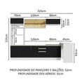 thumbnail image 2 of Cocina Integral Completa Modular Madesa Glamy 315cm BN 01, 2 of 4