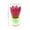 Red, variant on Lotus Flower Musical Birthday Candle Rotating Spin Magic Cake Topper Party