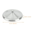 thumbnail image 3 of 4 Pcs Stainless Steel Lid Ceramic Espresso Cup Covers Mug Airtight Seal Cap Dust-proof Travel, 3 of 6