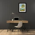 thumbnail image 3 of Glassl, Helmut 11x14 Black Ornate Wood Framed with Double Matting Museum Art Print Titled - BIRCHES AT THE LAKE II, 3 of 4