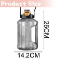 thumbnail image 2 of Botella de agua de gran capacidad, botella de agua deportiva reutilizable y sin BPA (2400 ml), 2 of 5