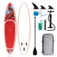 thumbnail image 6 of Paddle Board 11'x33 x6 Extra Wide Inflatable Stand Up Paddle Board with Adjustable Paddle,Backpack,Waterproof Bag,Leash,and Hand Pump,Repair Kit, 6 of 7