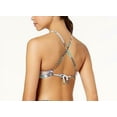 thumbnail image 2 of Bar lll Women's Printed High Neck Cutout Bikini Top Swimsuit Size XS MSRP $48, 2 of 2