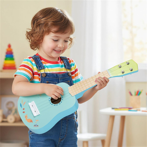 imerelez 21-Inch Kids Ukulele - Lightweight Compact Design, Premium Basswood Body with Nylon Strings (Light Blue)