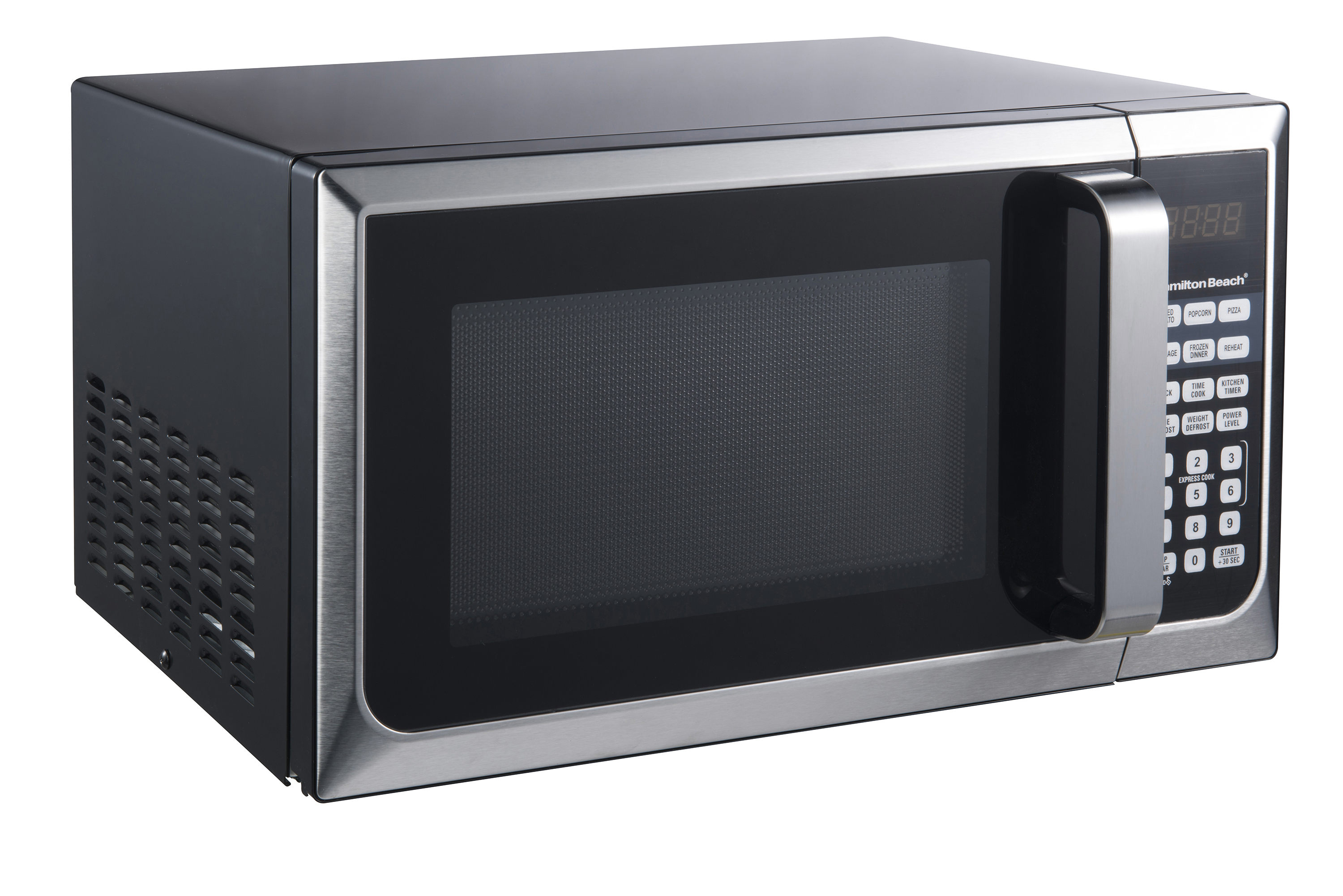 Hamilton Beach 0.9 Cu ft Countertop Microwave Oven in Stainless Steel, New - image 3 of 7