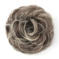 thumbnail image 2 of Messy Hair Bun Thick Updo Hairpieces Elastic Synthetic Wavy Curly Ponytail Hair Extensions, 2 of 6