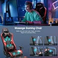 thumbnail image 3 of Douxlife 7-Point Massage Gaming Chair with Footrest, 175° Reclining, Ergonomic Racing High Back Home Office Computer Chair, Video Game Chair for Adults Kids, 3 of 9