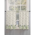 thumbnail image 5 of Spring Botanical Living Room Curtains 2 Panel, Rustic Pastoral Daisy Leaves Burlap Cafe Window Treatment, Farmhouse Bedroom Bathroom Kitchen Curtains Drapes 104"x45", 5 of 6