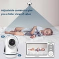 thumbnail image 2 of Firskids Vigilabebés con cámara y audio, batería de 30 horas, monitor para bebés con pantalla dividida IPS de 4,3", cámara con zoom panorámico, no requiere WiFi, conversación bidireccional, visión noc, 2 of 5