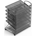 thumbnail image 4 of shiyou-SimpleHouseware 6 Trays Desktop Document Letter Tray Organizer, Black, 4 of 4