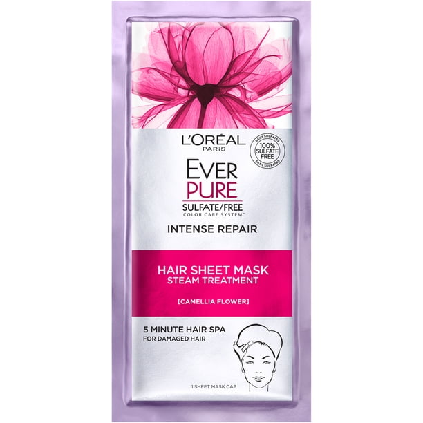 L'Oreal Paris EverPure Intense Repair Hair Sheet Mask 1 FL OZ Walmart