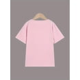 thumbnail image 2 of Cartoon Bunnies Graphic Print For Girls, Comfy And Fit T-shirt Top Pullover For Spring And Summer For Outdoor Activities, 2 of 6