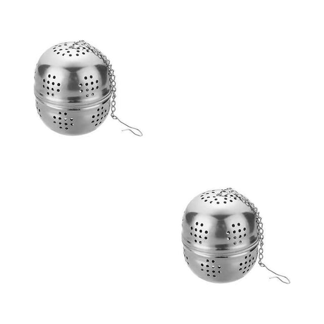 Oleegame 2PC Sink Drain Filter Cover Stainless Steel Mesh Tea Ball 1.5'' Tea Infuser Ball Strainer Tea Filter Strainer Tea Interval Diffuser For Loose Tea Steeper