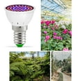 thumbnail image 6 of Harlier Led Grow Light Bulb Full Spectrum, Plant Light Bulb with 80 LEDs for Indoor Plants, E14 Socket, Grow Lamp for Hydroponic Indoor Garden Greenhouse Succulent Veg Flower, 6 of 7