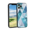 thumbnail image 1 of Compatible with iPhone 12 Pro Max Phone Case, Geometry-Marble-3 Case Men Women, Flexible Silicone Shockproof Case for iPhone 12 Pro Max, 1 of 1
