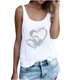 thumbnail image 1 of Top de chaleco con estampado de lentejuelas coloridas y cuello redondo de Color sólido informal a la moda para mujer Fridja  qr374, 1 of 4