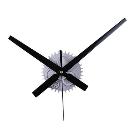 Luolandi DIY Quartz Gear Dial European Style Wall Clock High Precision Quartz Movement Silver