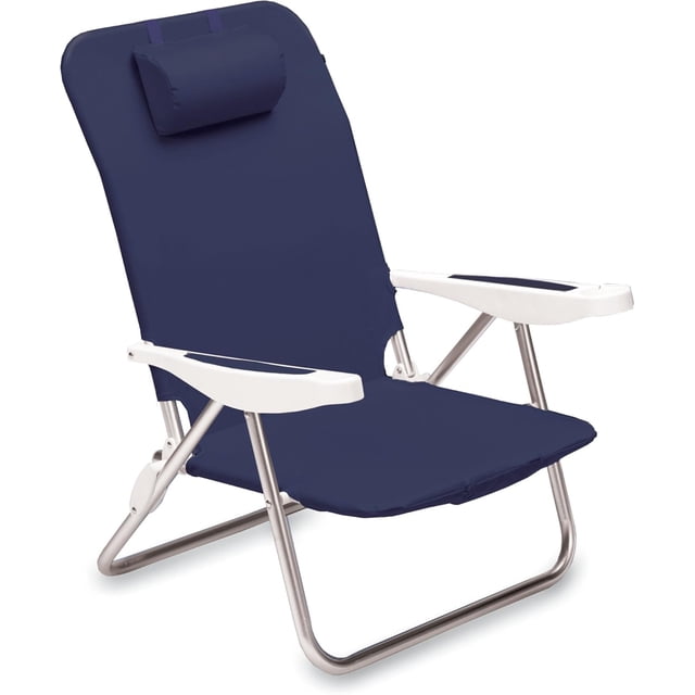 Mochila reclinable para Playa, Silla Plegable para Exteriores, Silla Baja Ligera