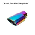 thumbnail image 2 of facefd Stainless Steel Car Exhaust Pipe Portable Modified Stylish Fashionable Replacement Universal Automotive Tail Bent Black Gold Straight Colorful, 2 of 6