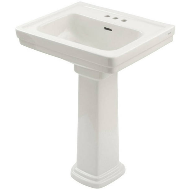 Toto Promenade 24" Pedestal Bathroom Sink with 3 Faucet Holes Drilled