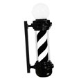 thumbnail image 1 of Barber Pole Light Salon Light Diseño retro Salón colgante de pared resistente en y negro, 1 of 8