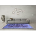 thumbnail image 3 of Ahgly Company Indoor Square Oriental Blue Industrial Area Rugs, 5' Square, 3 of 4