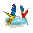 thumbnail image 2 of Necvior Intelligent Bird Bath Bowl Parrots Bathtub Bath Shower Cage Accessory for Bird, 2 of 12