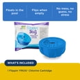 thumbnail image 2 of FROG Replacement Chlorine Cartridges for Use with Flippin’ FROG Floating Sanitizer System - Prefilled Cartridges Support Easy Pool Maintenance and Cleaner & Clearer Water - 1 Pack, 2 of 3