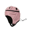 thumbnail image 2 of kurtrusly EVA Goalkeeper Rugby Soccer Football Helmet Rugby Hat Ice Hockey Protective Helmet Head Protector Guard Pink, 2 of 9
