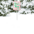 thumbnail image 2 of Eveokoki 8x12Inch Christmas Direction Sign Yard Stake, Dear Santa Stop Judging Me Garden Stake Wall Ornament Decor for Lawn Outdoor Holiday Decorations Outdoor Display, 2 of 7