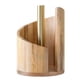 thumbnail image 1 of Mountain Paper Towel Holder Countertop, Natural Mango Wood Round Base with Iron Stand, Rustic Wooden Dispenser for Jumbo and Mega Rolls, Effortless One Hand Tearing for Kitchen, 1 of 7