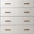 thumbnail image 2 of Emily 37 Inch Wood Tall Dresser Chest 4 Drawers Gold Handles White - Saltoro Sherpi, 2 of 5