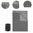 thumbnail image 6 of figatia Double Sleeping Bag Equipment 2 Person Cover Detachable Versatile Backpacking Quilt Warm Camping Sleep Bag for Mountaineering Grey, 6 of 8