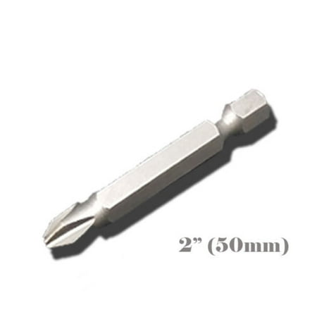 

MTP ® 2 (50mm) Pack of 3/7/15/25 Phillips #2 Screw Driver Bit Quick Release Hex 1/4 Shank Magnetic Tip Chrome Vanadium Steel CR-V PH2