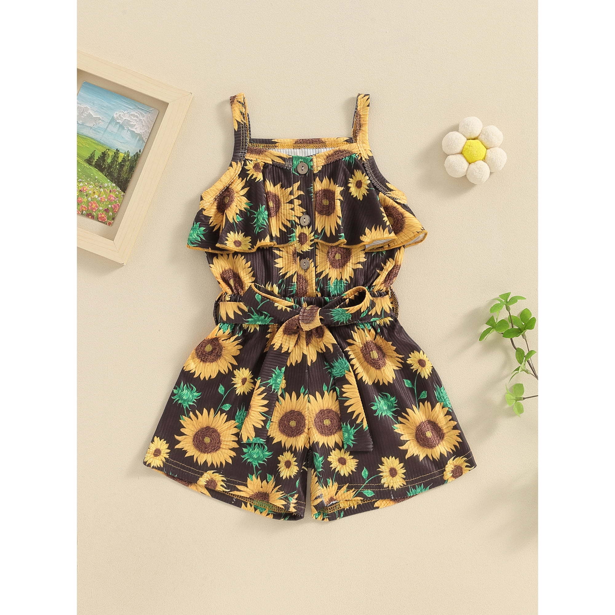 Sunflower overall shorts deals