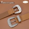 thumbnail image 3 of Women Western Leather Belts Ladies Vintage Design Waist Belt for Pants Jeans Dresses, 3 of 7