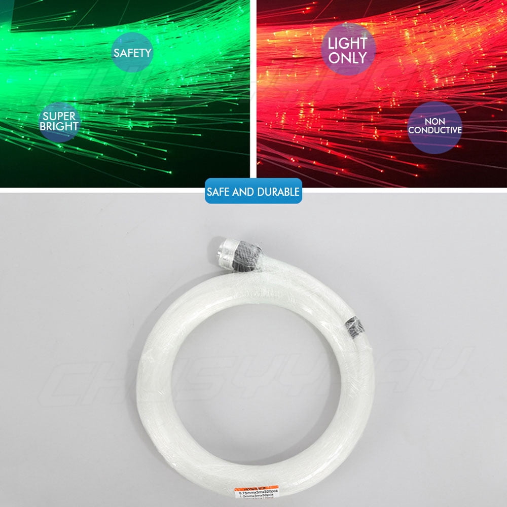 Auto Home Headliner Star Light Kit Roof Twinkle Ceiling Lights 16W 300pc Fiber Optic DIY Installation