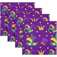 thumbnail image 5 of Coolnut Mardi Gras Cloth Napkins Set of 1, Oversized Washable Reusable Polyester Dinner Table Napkins for Family, Restaurant, Party Decor, 20 x 20 Inch, 5 of 7