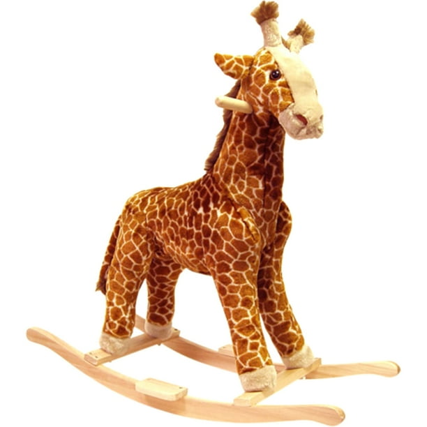 Trademark Global Happy Trails Giraffe Plush Rocking Animal Walmart