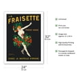 thumbnail image 2 of La Fraisette Strawberry Liqueur - Vintage French Advertising Poster by Leonetto Cappiello c.1909 - Fine Art Matte Paper Print (Unframed) 24x32in, 2 of 4
