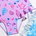 thumbnail image 7 of Shadoumai Girls Swimsuit One Piece Size 12-14 Gingham Ruffle Girls Tankini Swimsuit Quick Drying Contrasting Trim Bathing Suit Ruched Adjustable Strap Swimwear with Cover Up Pants, 7 of 7