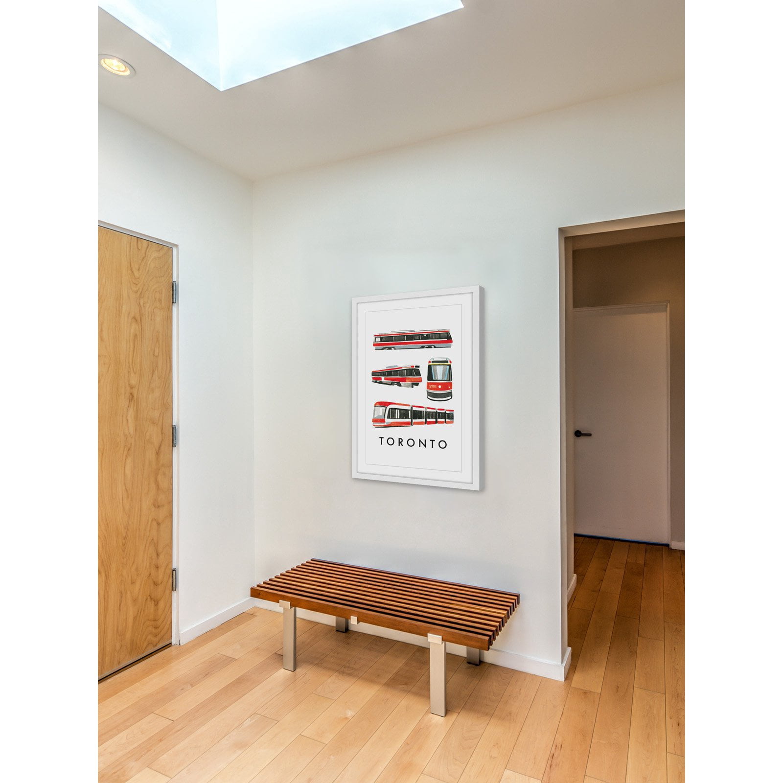 Marmont Hill "Autobuses" By Molly Rosner Framed Painting Art Print, 20.0" x 1.5"
