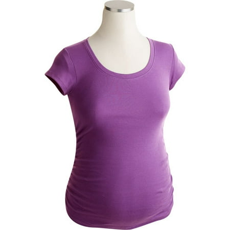 Maternity Ruched Scoop Tee