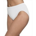 thumbnail image 1 of Bali 303J Microfiber Seamless Hi Cut Panty Size 6 - 7, White, 1 of 4