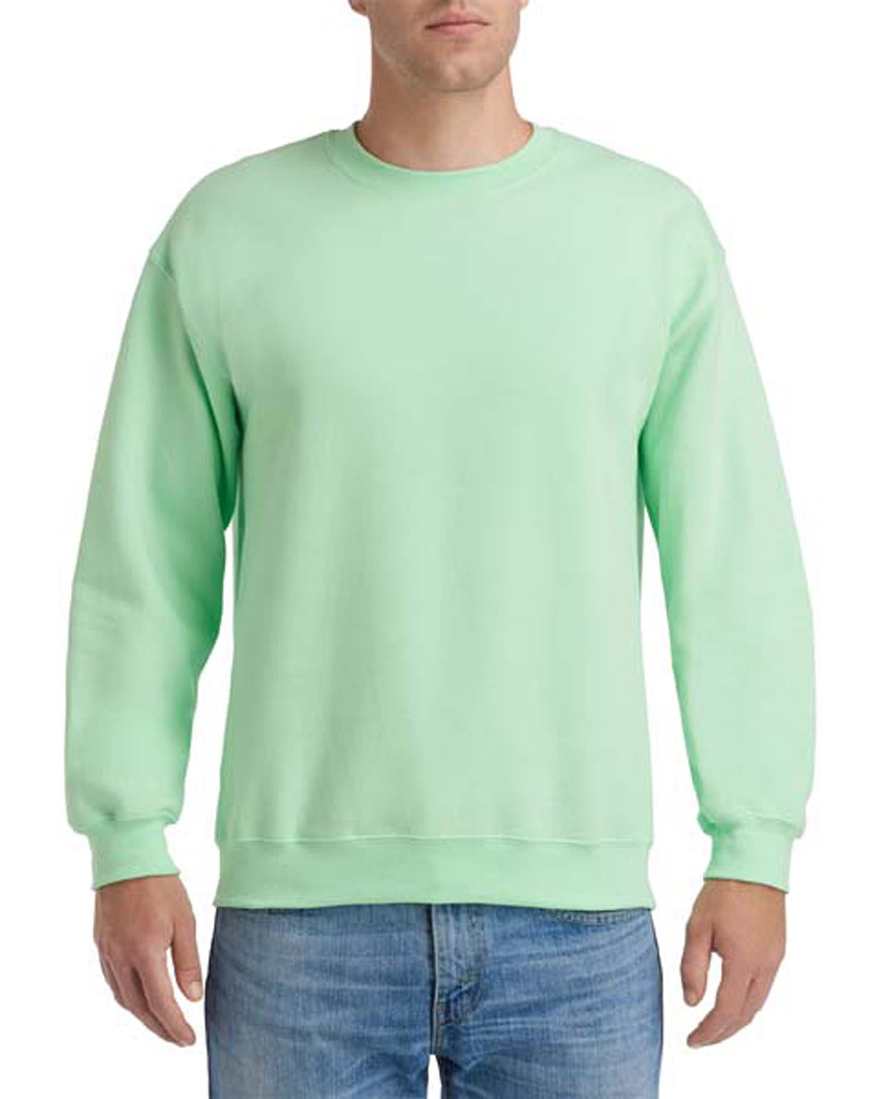 Gildan - Gildan Mens Heavy Blend Crewneck Sweatshirt, S, Mint Green, S ...