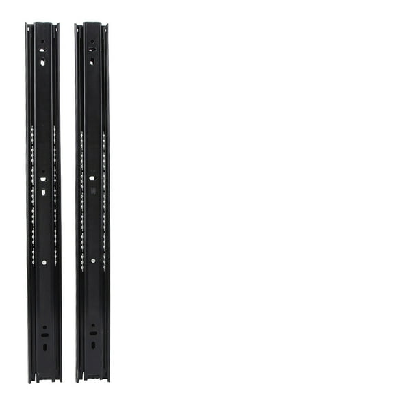 2 Pcs Drawer Slide Side Mount Full Extension Drawer Rails Cabinet Locking Rail Tool Box Runner 12in 3 Sections Ball Bearing Flexible Drawer Runners File Sliding Rail Kitchen Slider