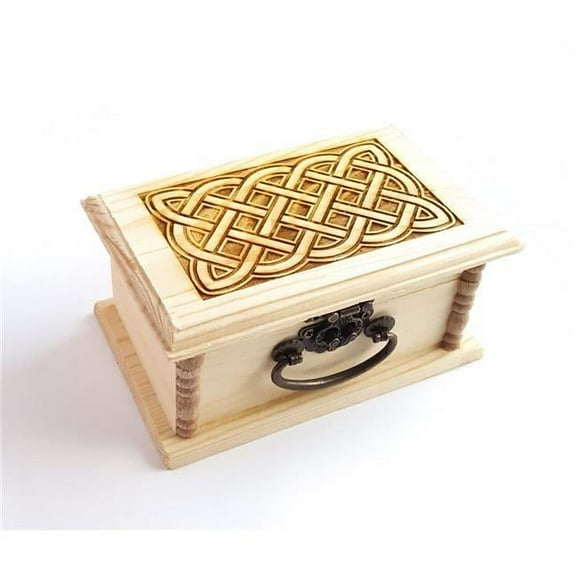 Lyoncraft MBCW01 Celtic Weave Knot Engraved Wooden Box