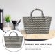 thumbnail image 2 of Bolso de 1 PC bolsas de plástico con bolsas de rayas de moda Bolsa de gran capacidad, 2 of 6