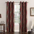thumbnail image 1 of No. 918 Intersect 2-Pack Ogee Print Semi-Sheer Grommet Curtain Panel Pair, 1 of 5